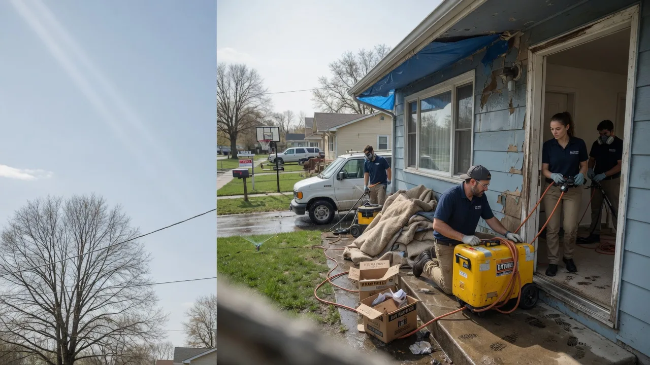 Basement Flood Cleanup in Lawrenceville, IL near me